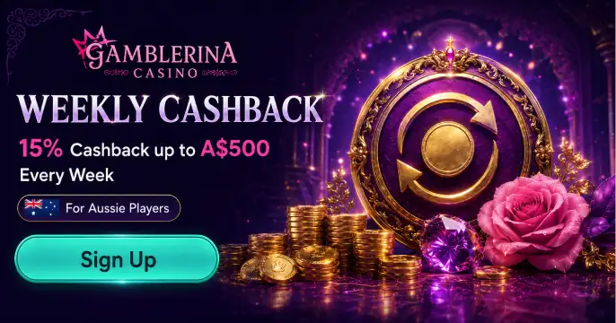 Gamblerina Casino bonus banner
